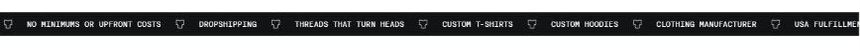 “Threads that turn heads.” A short line within the Tapstitch website.